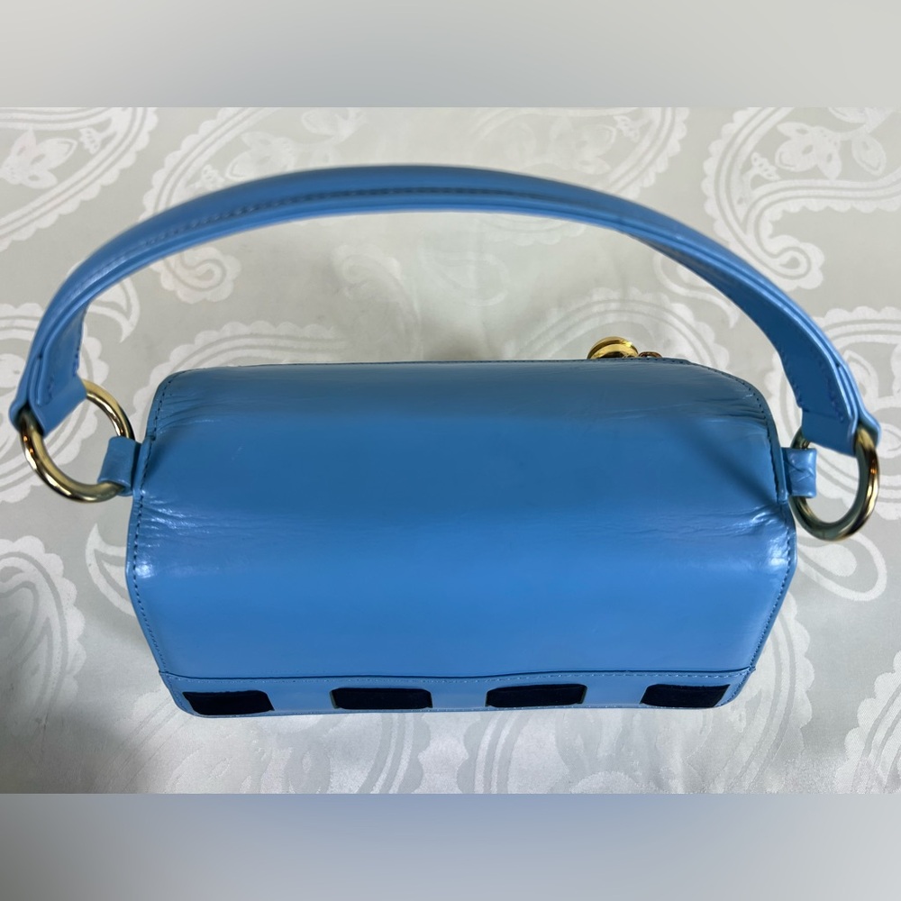 Collector’s Edition – Gianni Versace Powder Blue Top Handle Bag w/COA - Picture 5 of 16